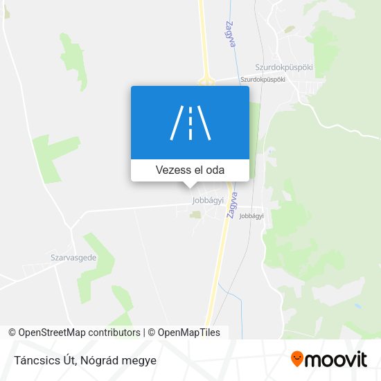 Táncsics Út térkép