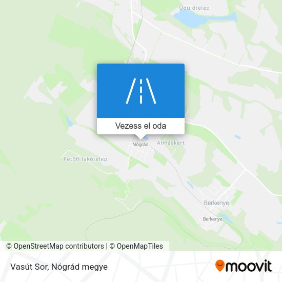 Vasút Sor térkép