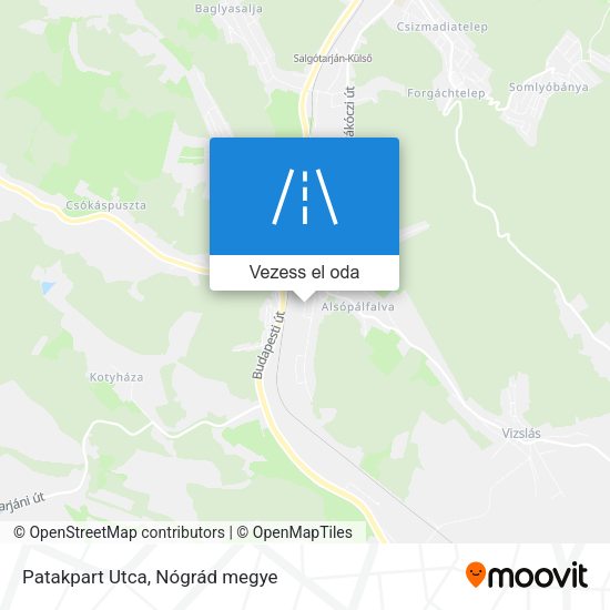 Patakpart Utca térkép