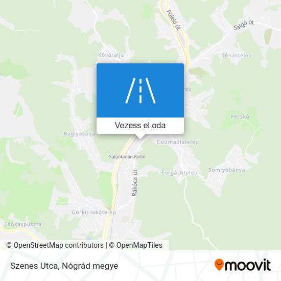 Szenes Utca térkép