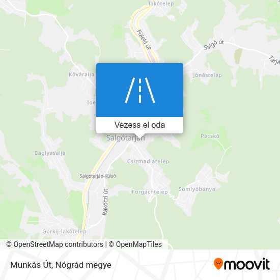 Munkás Út térkép