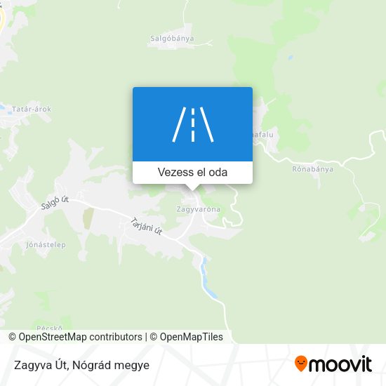 Zagyva Út térkép