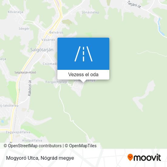 Mogyoró Utca térkép