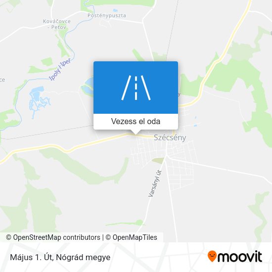 Május 1. Út térkép