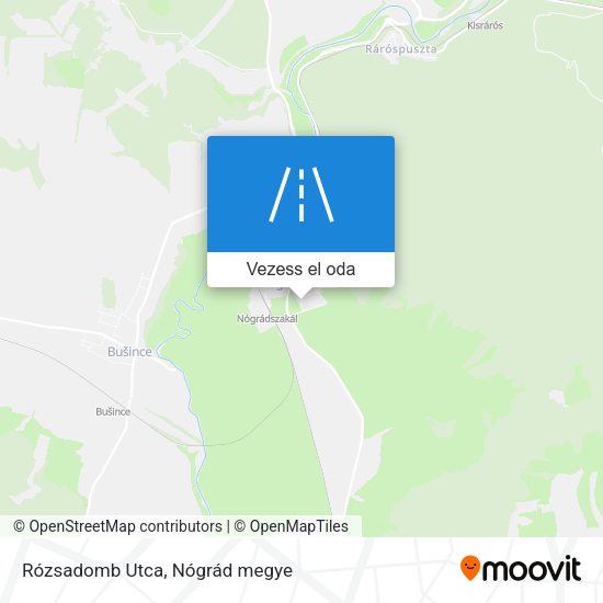Rózsadomb Utca térkép