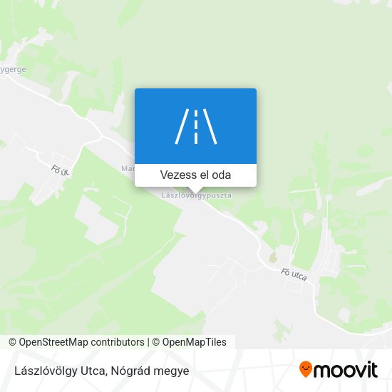 Lászlóvölgy Utca térkép