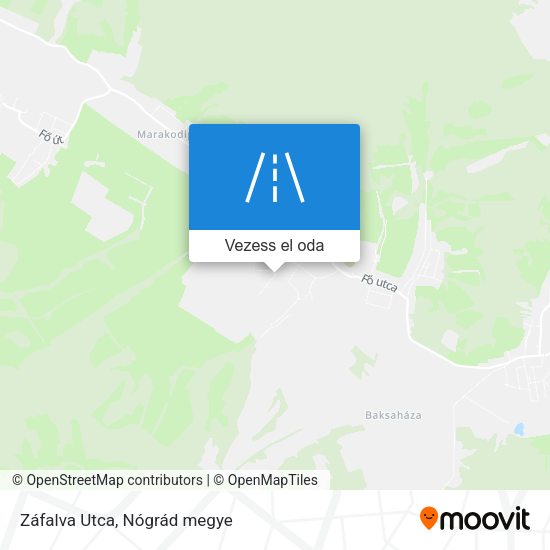 Záfalva Utca térkép