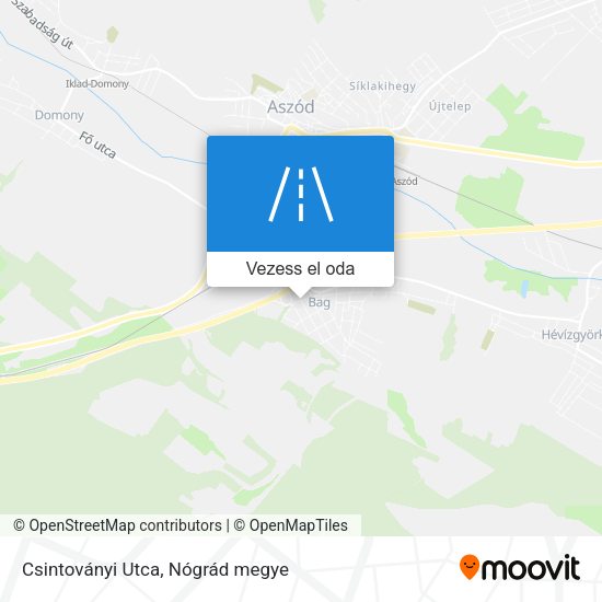 Csintoványi Utca térkép