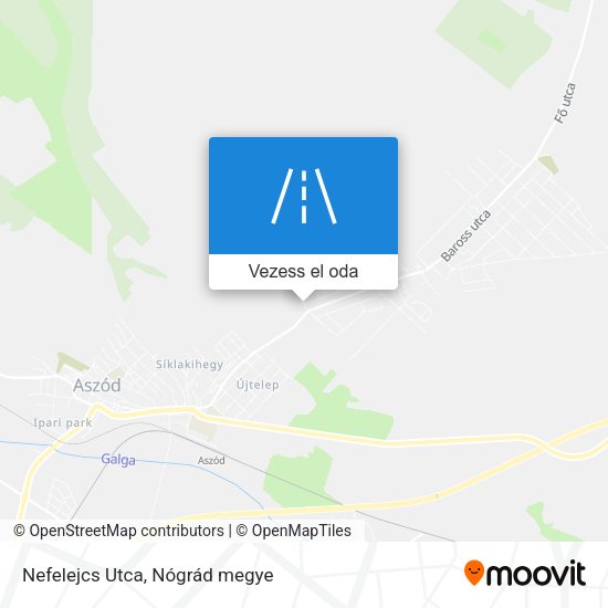 Nefelejcs Utca térkép