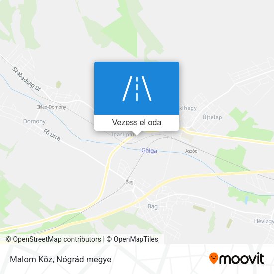 Malom Köz térkép
