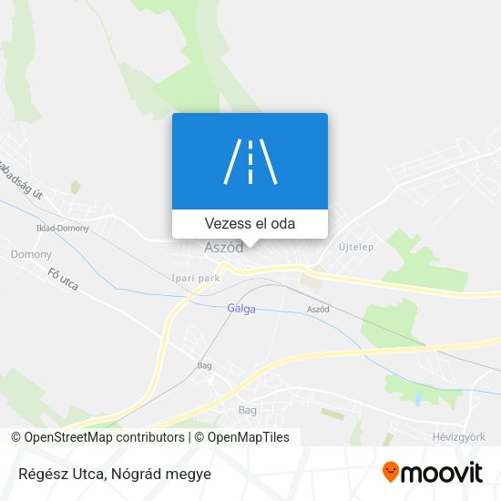 Régész Utca térkép