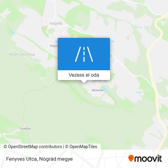 Fenyves Utca térkép