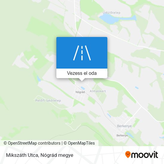 Mikszáth Utca térkép