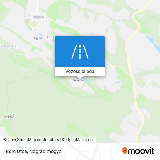 Bérc Utca térkép