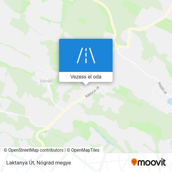 Laktanya Út térkép