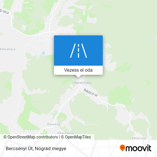 Bercsényi Út térkép