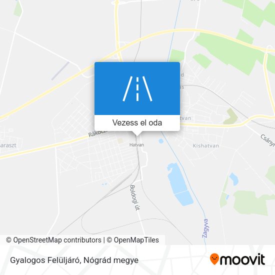 Gyalogos Felüljáró térkép