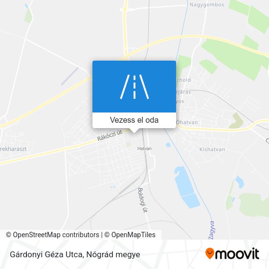 Gárdonyi Géza Utca térkép