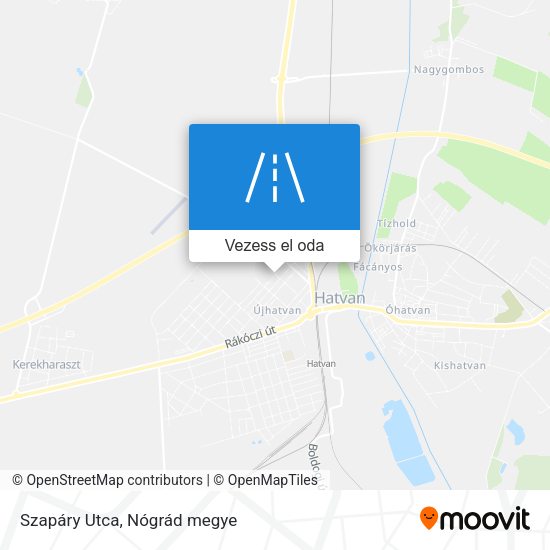 Szapáry Utca térkép