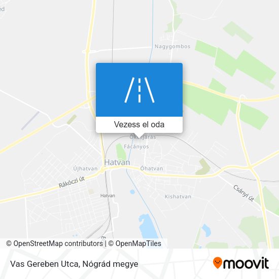 Vas Gereben Utca térkép