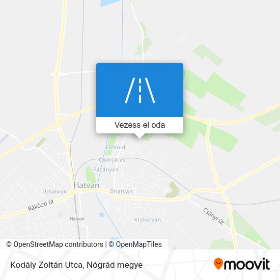 Kodály Zoltán Utca térkép