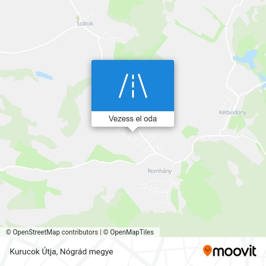 Kurucok Útja térkép