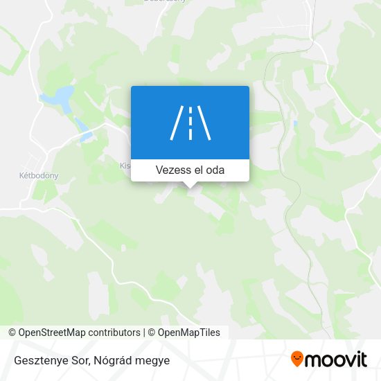 Gesztenye Sor térkép