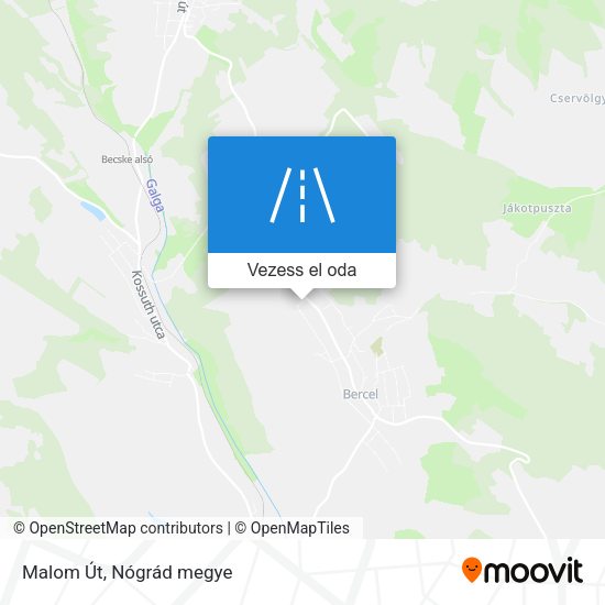 Malom Út térkép