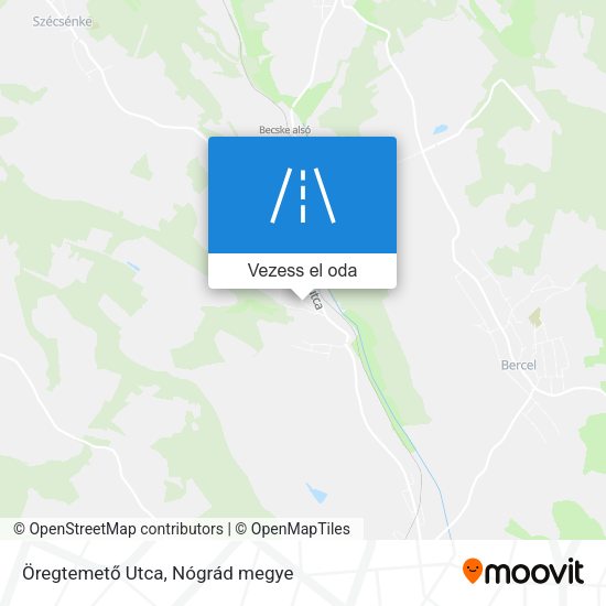 Öregtemető Utca térkép