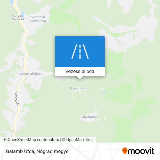 Galamb Utca térkép