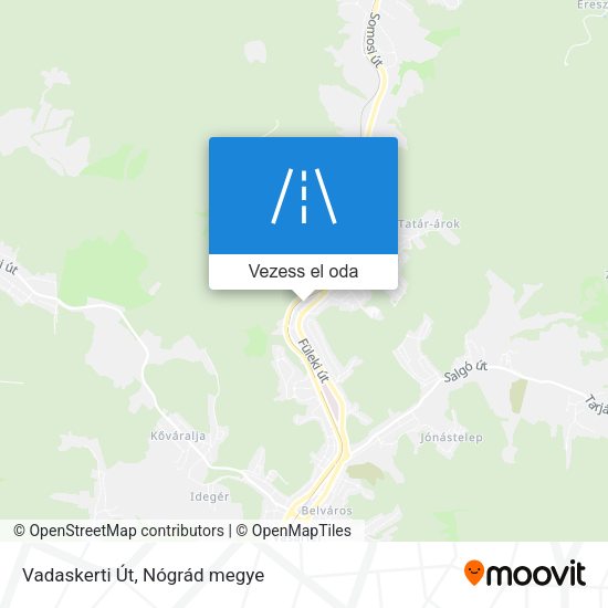 Vadaskerti Út térkép