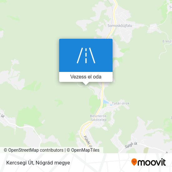 Kercsegi Út térkép