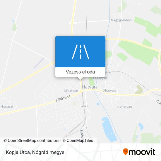 Kopja Utca térkép