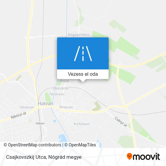 Csajkovszkij Utca térkép