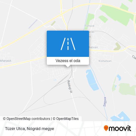 Tüzér Utca térkép