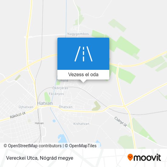 Vereckei Utca térkép