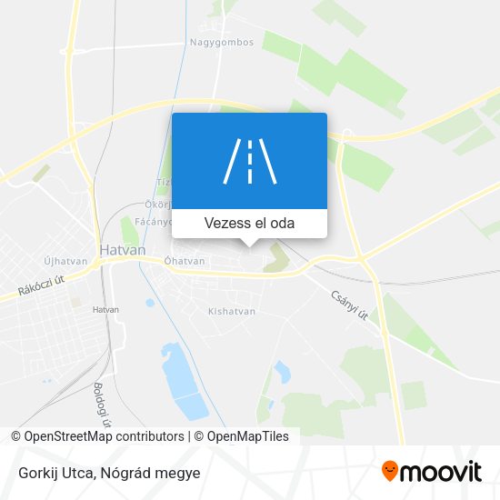 Gorkij Utca térkép