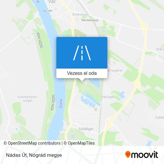 Nádas Út térkép