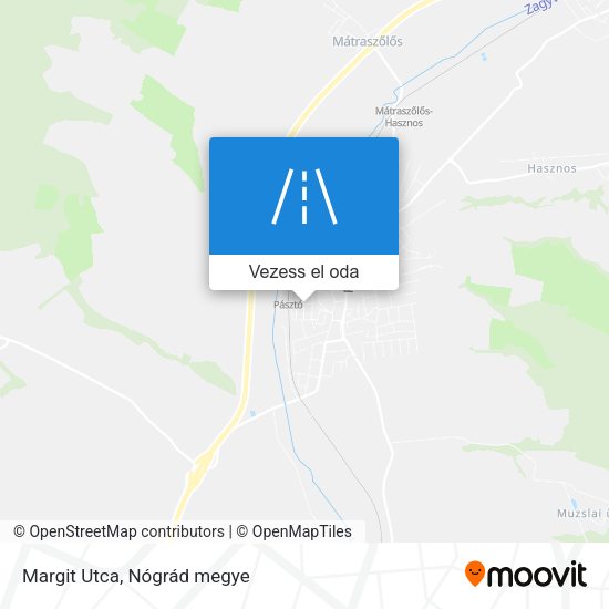 Margit Utca térkép