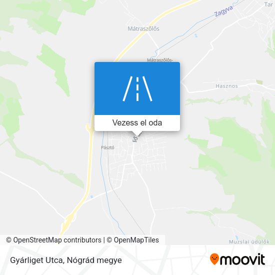 Gyárliget Utca térkép