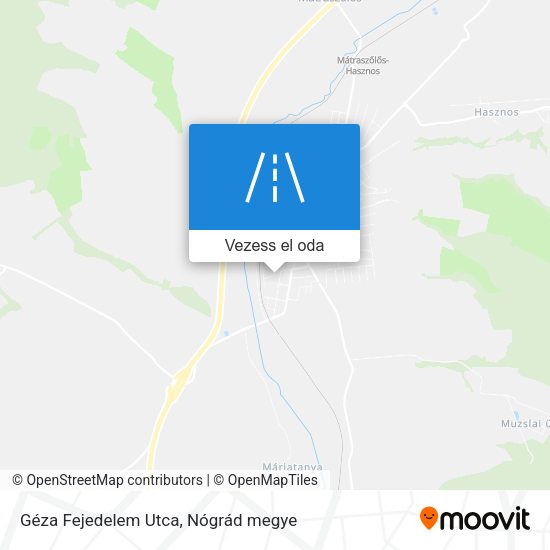 Géza Fejedelem Utca térkép