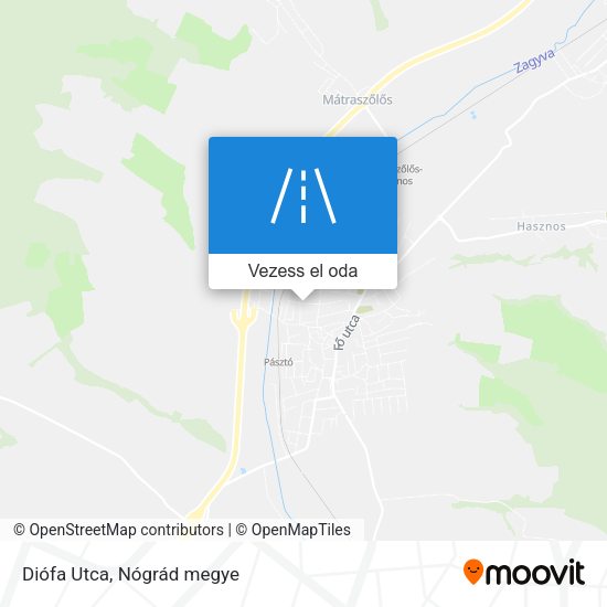 Diófa Utca térkép