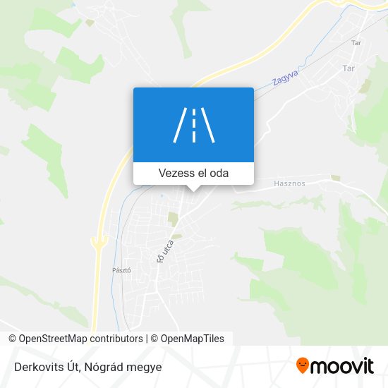 Derkovits Út térkép