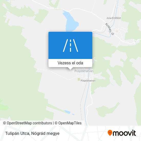 Tulipán Utca térkép