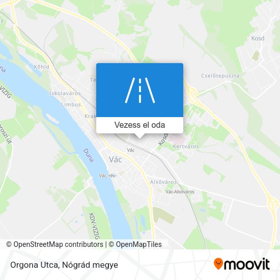 Orgona Utca térkép