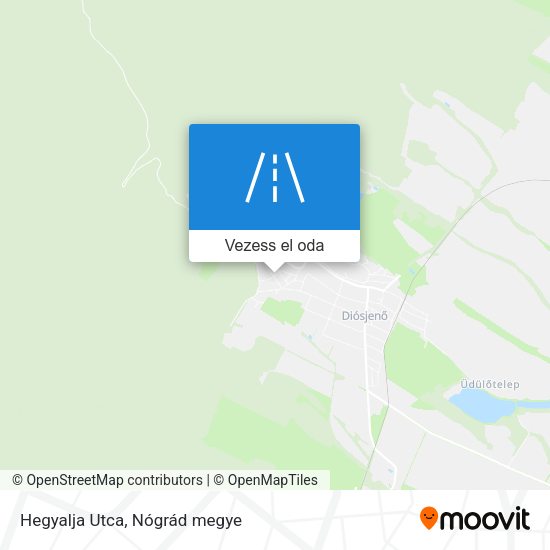 Hegyalja Utca térkép