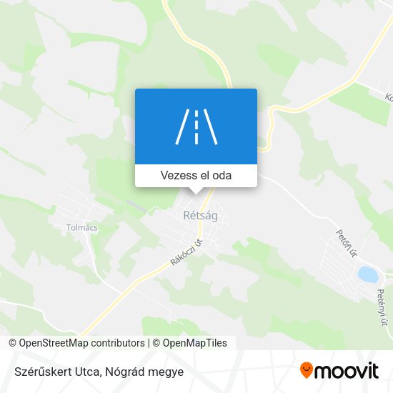 Szérűskert Utca térkép