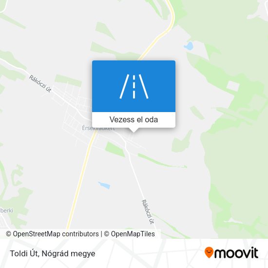 Toldi Út térkép
