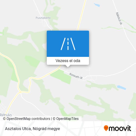 Asztalos Utca térkép