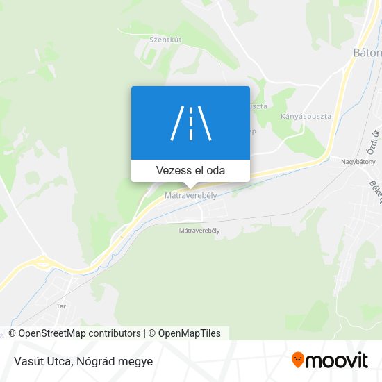Vasút Utca térkép